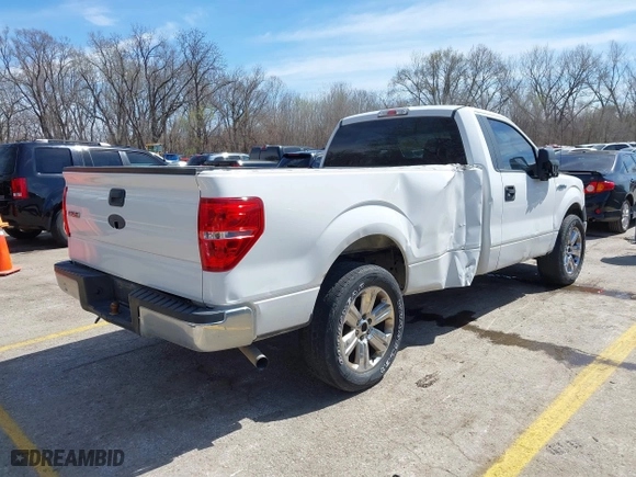 2014 Ford F-150 XL with VIN 1FTMF1CM1EKD53945, listed as a IAAI auction lot 41889789 with 296,163 mi miles. Bid and sale history available at carsss.com. Image 4.