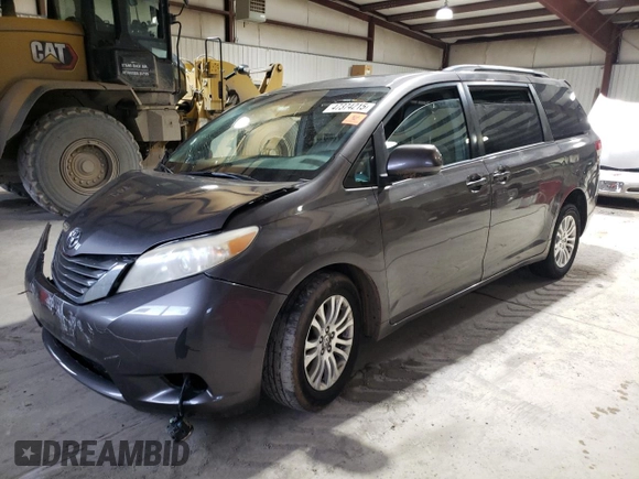 2012 Toyota Sienna XLE AAS with VIN 5TDYK3DC5CS240472, listed as a Copart auction lot 47374215 with 171,830 mi miles and Salvage Title. Bid and sale history available at carsss.com. Image 1.
