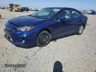 2018 Subaru Impreza Premium with VIN 4S3GKAD69J3608886, listed as a Copart auction lot 59051215 with 43,326 mi miles and Salvage title. Bid and sale history available at DreamBid. Image 1.