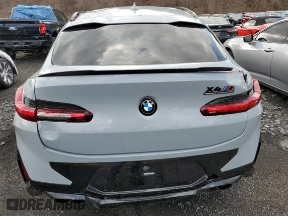 2023 BMW X4 M with VIN 5YM23EC00P9S11365, listed as a Copart auction lot 51417765 with 15,151 mi miles and Non Repairable. Bid and sale history available at carsss.com. Image 6.