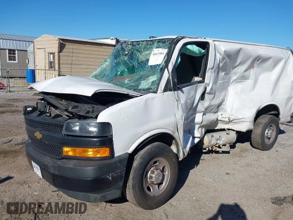 2023 Chevrolet Express Cargo с VIN 1GCWGAFP3P1242544, выставлен на аукционе IAAI как лот 40611464 с пробегом 32 464 миль миль и . История ставок и продаж доступна на DreamBid. Изображение 2.