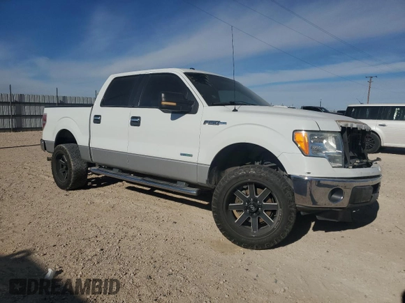 2012 Ford F-150 XL with VIN 1FTFW1CT0CKE05742, listed as a Copart auction lot 87447524 with 152,210 mi miles and Salvage Title. Bid and sale history available at carsss.com. Image 4.