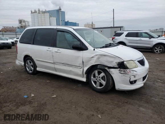 2003 Mazda MPV LX z VIN JM3LW28J030367920, wystawiony jako Copart lot #86122524 z przebiegiem 190 138 mil mil oraz Szkoda całkowita • Salvage title. Historia ofert i sprzedaży dostępna na DreamBid. Obrazek 4.