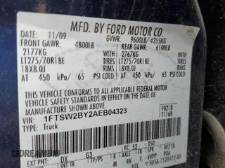 2010 Ford Super Duty F-250 SRW XL with VIN 1FTSW2BY2AEB04323, listed as a Copart auction lot 47951075 with 80,180 mi miles and Salvage Title. Bid and sale history available at carsss.com. Image 14.