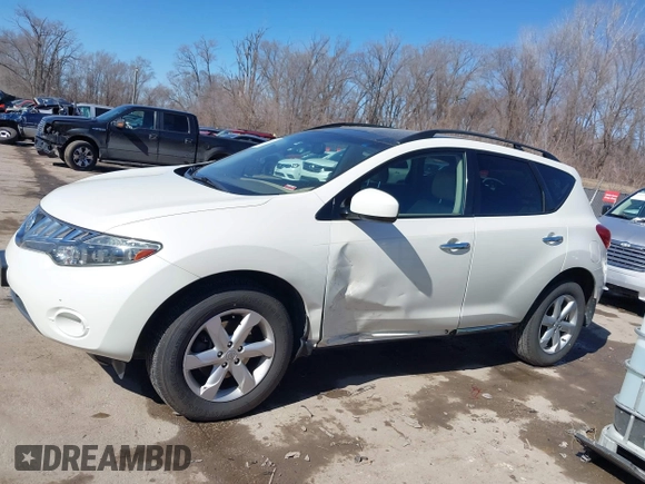 2009 Nissan Murano S with VIN JN8AZ18W59W143212, listed as a IAAI auction lot 41685041 with 163,207 mi miles and . Bid and sale history available at DreamBid. Image 14.
