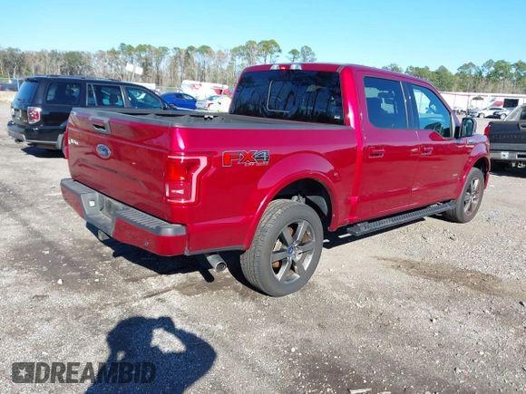 2017 Ford F-150 XL with VIN 1FTEW1EG0HFB05453, listed as a IAAI auction lot 41258902 with 120,411 mi miles. Bid and sale history available at carsss.com. Image 4.