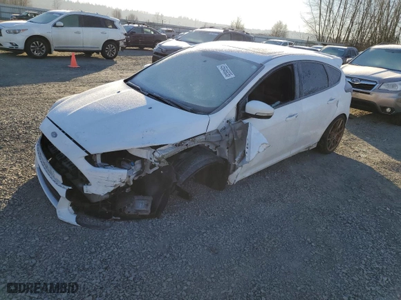 2015 Ford Focus ST with VIN 1FADP3L99FL266011, listed as a Copart auction lot 45046835 with 0 mi miles and Salvage Title. Bid and sale history available at carsss.com. Image 1.
