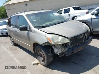 2005 Toyota Sienna CE with VIN 5TDZA23C85S224949, listed as a IAAI auction lot 42608100 with 182,179 mi miles and . Bid and sale history available at DreamBid. Image 1.