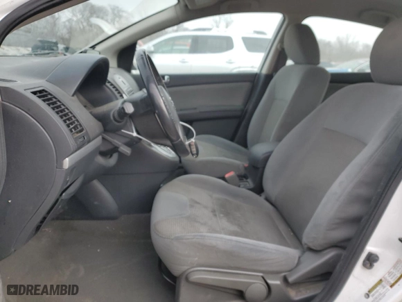 2010 Nissan Sentra 2.0 S with VIN 3N1AB6AP8AL687555, listed as a Copart auction lot 44342035 with 184,002 mi miles and Salvage Title. Bid and sale history available at carsss.com. Image 7.