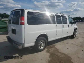 2017 Chevrolet Express Passenger LT with VIN 1GAZGPFGXH1278581, listed as a Copart auction lot 55850165 with Not provided miles and Salvage title. Bid and sale history available at DreamBid. Image 3.