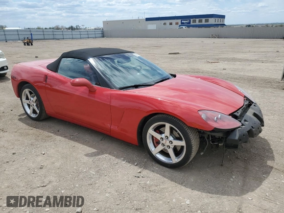 2005 Chevrolet Corvette with VIN 1G1YY34U055125061, listed as a Copart auction lot 55950055 with 46,458 mi miles and Salvage title. Bid and sale history available at DreamBid. Image 4.