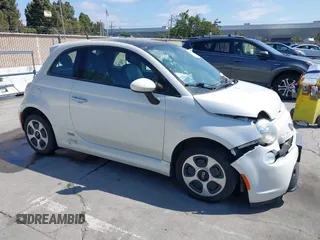 2014 FIAT 500e with VIN 3C3CFFGE5ET208454, listed as a IAAI auction lot 42510570 with Not provided miles and . Bid and sale history available at DreamBid. Image 1.