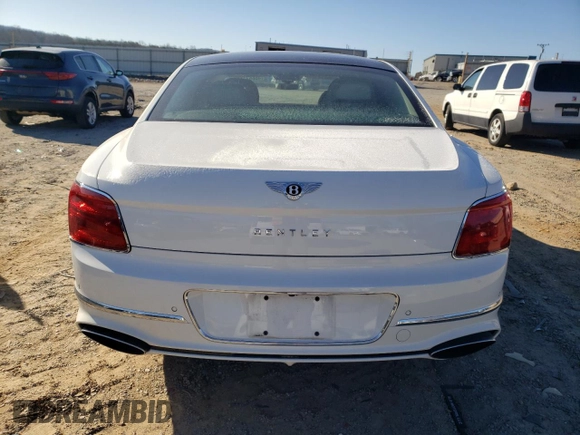 2023 Bentley Flying Spur W12 with VIN SCBBB6ZG8PC010034, listed as a Copart auction lot 46667145 with 21,437 mi miles and Salvage Title. Bid and sale history available at DreamBid. Image 6.