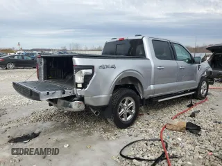 2024 Ford F-150 XLT with VIN 1FTFW3L82RFC22285, listed as a Copart auction lot 46424165 with 4,746 mi miles and Salvage Title. Bid and sale history available at carsss.com. Image 3.