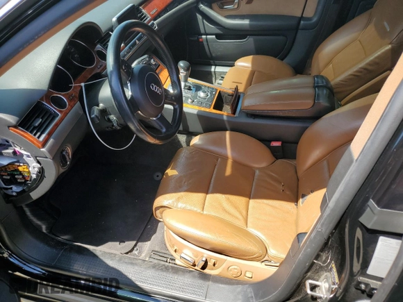2005 Audi A8 L with VIN WAUML44E75N015513, listed as a Copart auction lot 66826664 with 0 mi miles and Salvage Title. Bid and sale history available at carsss.com. Image 7.