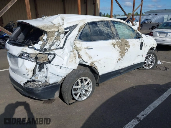 2024 Chevrolet Equinox LT with VIN 3GNAXUEG3RS215950, listed as a IAAI auction lot 42085571 with 24,145 mi miles and . Bid and sale history available at DreamBid. Image 4.