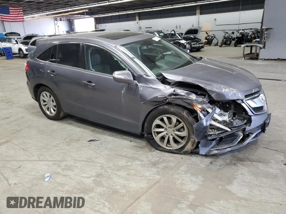 2017 Acura RDX Technology with VIN 5J8TB4H56HL031327, listed as a Copart auction lot 55876625 with 60,985 mi miles and Salvage title. Bid and sale history available at DreamBid. Image 4.