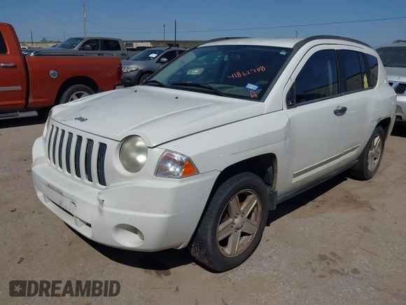 2008 Jeep Compass Sport with VIN 1J8FT47W08D676237, listed as a IAAI auction lot 41862908 with 206,531 mi miles. Bid and sale history available at carsss.com. Image 2.