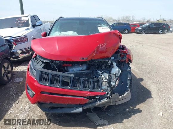 2019 Jeep Compass Altitude z VIN 3C4NJDBB3KT806607, wystawiony jako IAAI lot #41402626 z przebiegiem Nie podano mil oraz . Historia ofert i sprzedaży dostępna na DreamBid. Obrazek 12.