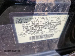 2012 Nissan Sentra SR z VIN 3N1AB6AP3CL766179, wystawiony jako Copart lot #61756735 z przebiegiem 97 573 mil mil oraz Czysty tytuł • Clean title. Historia ofert i sprzedaży dostępna na DreamBid. Obrazek 12.