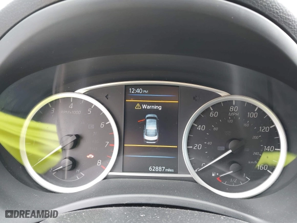 2019 Nissan Sentra SR with VIN 3N1AB7AP9KY314518, listed as a IAAI auction lot 41956191 with 62,887 mi miles. Bid and sale history available at carsss.com. Image 7.