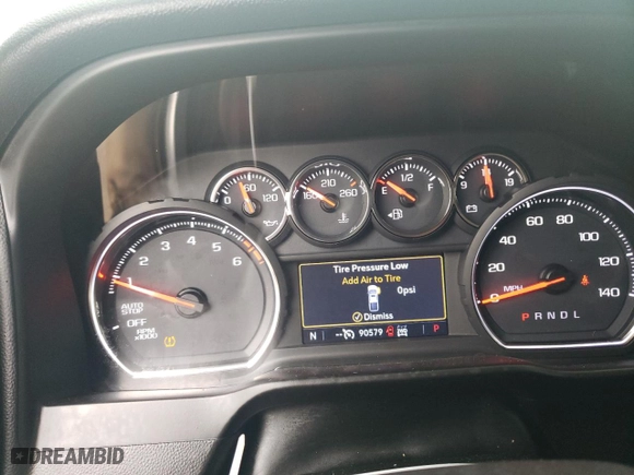 2019 Chevrolet Silverado 1500 LT with VIN 3GCPYDEK3KG124805, listed as a Copart auction lot 51585145 with 90,579 mi miles and Salvage Title. Bid and sale history available at carsss.com. Image 9.