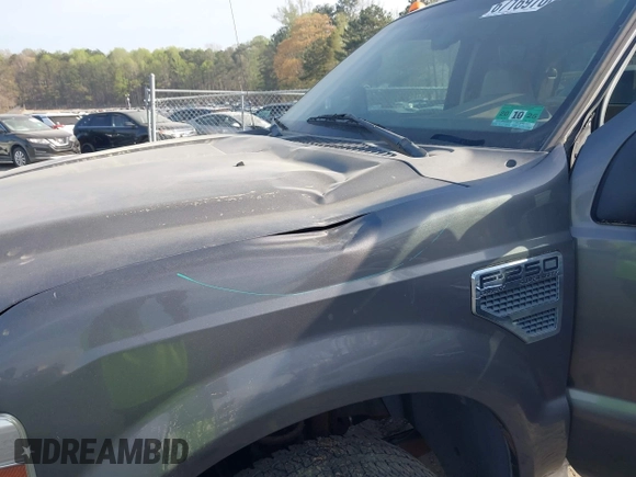 2008 Ford Super Duty F-250 SRW XL with VIN 1FTSX21518EC34074, listed as a IAAI auction lot 41899503 with 110,003 mi miles. Bid and sale history available at carsss.com. Image 6.