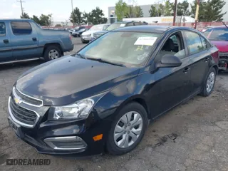 2015 Chevrolet Cruze LS with VIN 1G1PA5SG2F7164605, listed as a IAAI auction lot 41906950 with 119,161 mi miles. Bid and sale history available at carsss.com. Image 2.