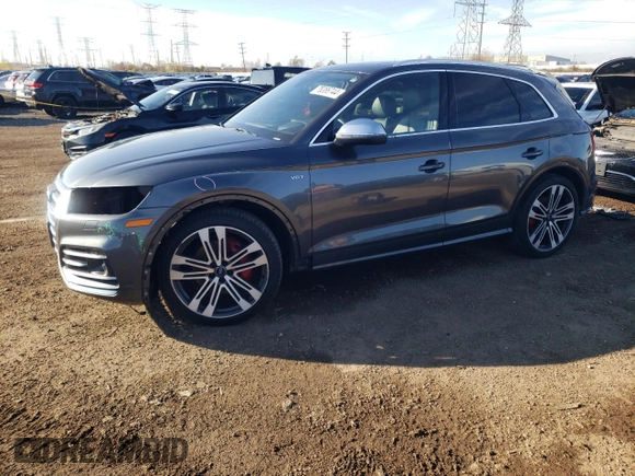 2018 Audi SQ5 Prestige with VIN WA1C4AFY0J2182559, listed as a Copart auction lot 78386744 with 43,670 mi miles and Salvage Title. Bid and sale history available at DreamBid. Image 1.