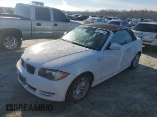 2011 BMW 1 Series 128i with VIN WBAUN1C53BVH82638, listed as a Copart auction lot 85823794 with 137,142 mi miles and Salvage Title. Bid and sale history available at carsss.com. Image 1.