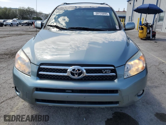 2007 Toyota RAV4 Limited with VIN JTMZK31V775015167, listed as a Copart auction lot 59725095 with 130,205 mi miles and Salvage title. Bid and sale history available at DreamBid. Image 5.