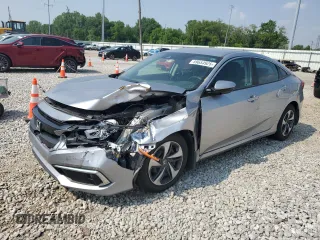 2021 Honda Civic LX z VIN 19XFC2F66ME001627, wystawiony jako Copart lot #59653925 z przebiegiem 48 468 mil mil oraz Szkoda całkowita • Salvage title. Historia ofert i sprzedaży dostępna na DreamBid. Obrazek 1.