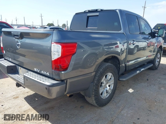 2017 Nissan Titan SV z VIN 1N6AA1E52HN515444, wystawiony jako IAAI lot #42020151 z przebiegiem 156 391 mil mil oraz . Historia ofert i sprzedaży dostępna na DreamBid. Obrazek 4.