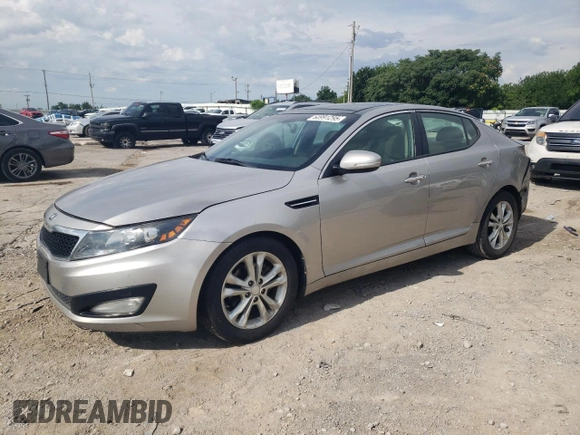 2013 Kia Optima EX with VIN 5XXGN4A74DG169946, listed as a Copart auction lot 60991295 with 147,604 mi miles and Salvage title. Bid and sale history available at DreamBid. Image 1.
