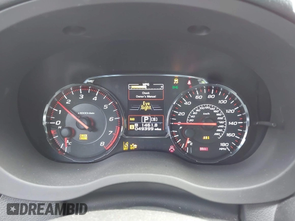 2018 Subaru WRX Limited with VIN JF1VA1L60J8818202, listed as a IAAI auction lot 41491934 with 49,399 mi miles. Bid and sale history available at carsss.com. Image 7.