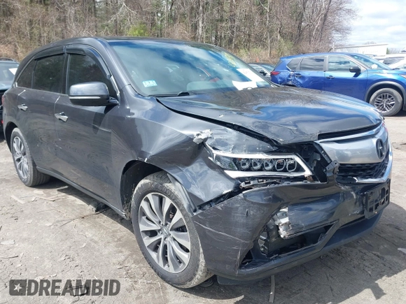 2014 Acura MDX Technology z VIN 5FRYD4H4XEB018860, wystawiony jako IAAI lot #42051713 z przebiegiem 154 690 mil mil oraz . Historia ofert i sprzedaży dostępna na DreamBid. Obrazek 1.