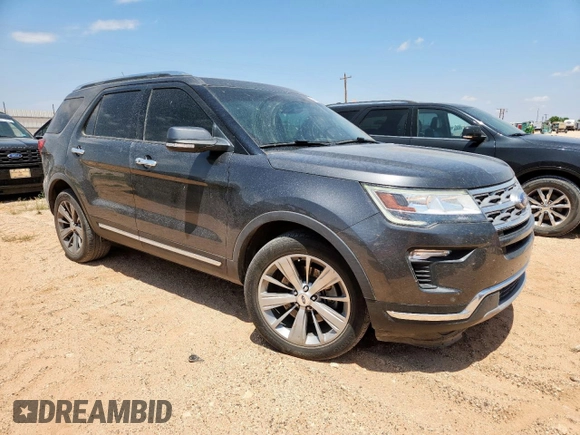 2018 Ford Explorer Limited with VIN 1FM5K7FH5JGB69277, listed as a Copart auction lot 56434715 with 73,933 mi miles and Clean title. Bid and sale history available at DreamBid. Image 4.