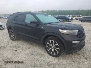 2022 Ford Explorer ST-Line with VIN 1FMSK7KH3NGC30740, listed as a Copart auction lot 54407905 with 46,569 mi miles and Salvage title. Bid and sale history available at DreamBid. Image 4.