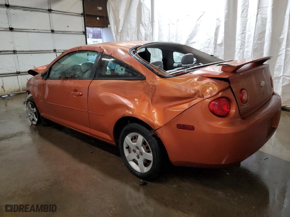 2005 Chevrolet Cobalt with VIN 1G1AK12F757602584, listed as a Copart auction lot 43250295 with 0 mi miles and Salvage Title. Bid and sale history available at carsss.com. Image 2.