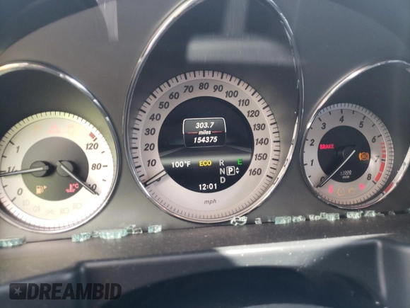 2013 Mercedes-Benz GLK 350 with VIN WDCGG5HB2DF972273, listed as a Copart auction lot 65371974 with 154,375 mi miles and Salvage Title. Bid and sale history available at DreamBid. Image 9.