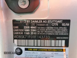 2009 Mercedes-Benz SL 550 z VIN WDBSK71F09F143733, wystawiony jako Copart lot #69045444 z przebiegiem 114 251 mil mil oraz Szkoda całkowita • Salvage title. Historia ofert i sprzedaży dostępna na DreamBid. Obrazek 12.