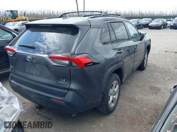 2021 Toyota RAV4 Hybrid LE with VIN 2T3LWRFVXMW118867, listed as a IAAI auction lot 41879735 with 62,978 mi miles. Bid and sale history available at carsss.com. Image 4.