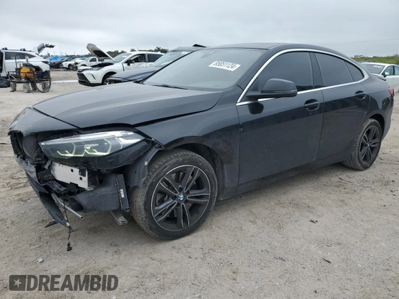 2023 BMW 2 Series 228i with VIN WBA53AK02P7M11964, listed as a Copart auction lot 85851124 with 51,165 mi miles and Salvage Title. Bid and sale history available at carsss.com. Image 1.
