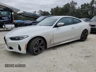 2021 BMW 4 Series 430i with VIN WBA53AP01MCF36632, listed as a Copart auction lot 88293765 with 41,429 mi miles and Salvage Title. Bid and sale history available at DreamBid. Image 1.