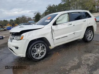 2021 Jeep Grand Cherokee Overland with VIN 1C4RJFCG1MC671472, listed as a Copart auction lot 86326714 with 103,760 mi miles and Salvage Title. Bid and sale history available at carsss.com. Image 1.