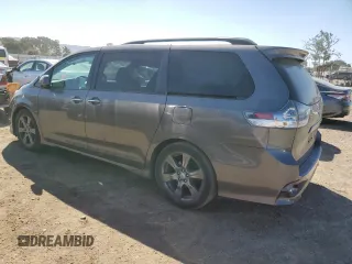 2017 Toyota Sienna SE with VIN 5TDXZ3DC5HS766941, listed as a Copart auction lot 56222045 with 94,250 mi miles and Salvage title. Bid and sale history available at DreamBid. Image 2.