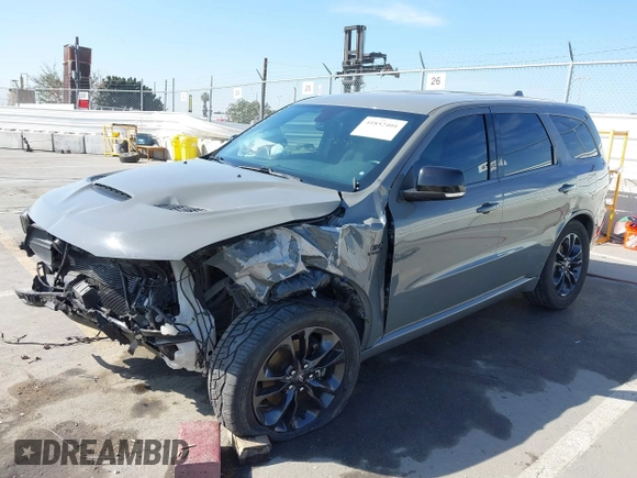 2021 Dodge Durango R/T with VIN 1C4SDHCT9MC573095, listed as a IAAI auction lot 41852401 with 63,492 mi miles and . Bid and sale history available at DreamBid. Image 18.