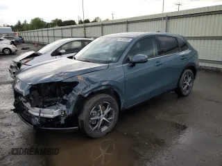 2025 Honda HR-V EX-L z VIN 3CZRZ2H77SM759104, wystawiony jako Copart lot #56146885 z przebiegiem 868 mil mil oraz Szkoda całkowita • Salvage title. Historia ofert i sprzedaży dostępna na DreamBid. Obrazek 1.