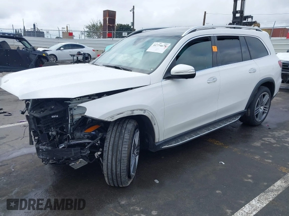 2020 Mercedes-Benz GLS with VIN 4JGFF5KE6LA198642, listed as a IAAI auction lot 41774678 with 80,975 mi miles. Bid and sale history available at carsss.com. Image 2.