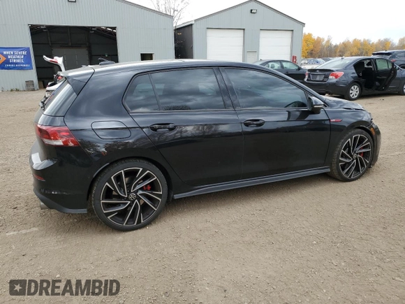 2022 Volkswagen Golf GTI Autobahn with VIN WVW687CDXNW170929, listed as a Copart auction lot 77160634 with 35,235 mi miles and Salvage Title. Bid and sale history available at carsss.com. Image 3.